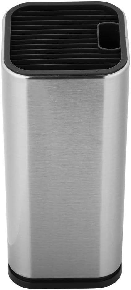 Universal Knife Block, Knife Holder without Knives, Stainless Steel Knife Storage Block for Kitchen Counter,Space-Saving Knife Storage Organizer Countertop, Detachable for Easy Cleaning