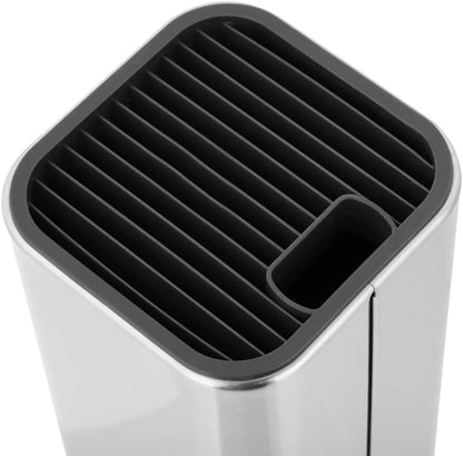 Universal Knife Block, Knife Holder without Knives, Stainless Steel Knife Storage Block for Kitchen Counter,Space-Saving Knife Storage Organizer Countertop, Detachable for Easy Cleaning