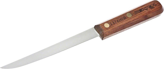 1376HBR 6-Inch Flexible Boning Knife, High-Carbon DEXSTEEL Blade with Rosewood Handle, Professional Meat, Fish & Poultry Deboning Knife, Made in USA