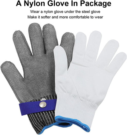 Cutting Gloves Cut Resistant Gloves, Level 9 Cut Proof Gloves Cut Resistant Work Gloves, Kitchen Gloves for Cutting