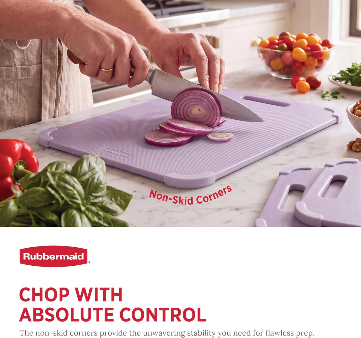3pc Reversible Wheat Fiber Cutting Board Set | BPA Free Non Toxic Cutting Boards for Kitchen – Dishwasher Safe, Non-Slip Corners & Lightweight | For Meat, Veggies & Fruits