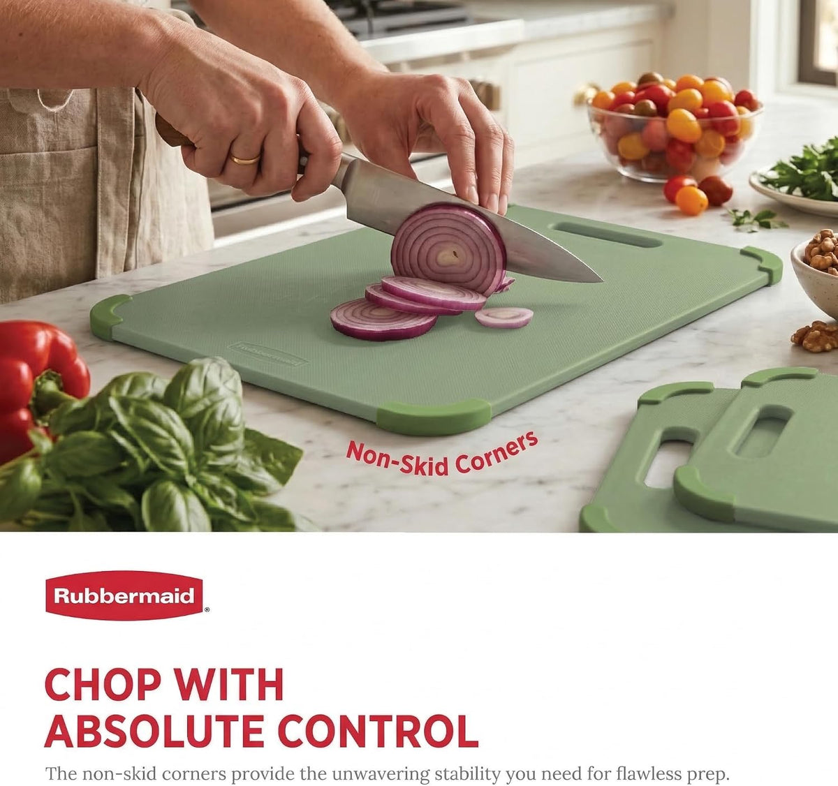3pc Reversible Wheat Fiber Cutting Board Set | BPA Free Non Toxic Cutting Boards for Kitchen – Dishwasher Safe, Non-Slip Corners & Lightweight | For Meat, Veggies & Fruits