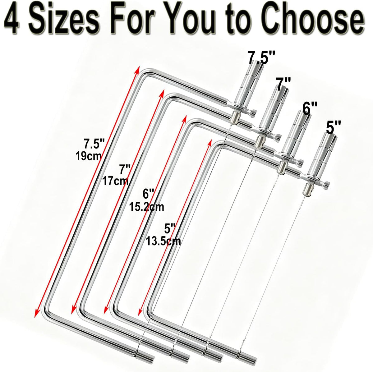Cheese Cutter Board Accessories Kitchen Knife Marble Block Cheese Slicer Stainless Steel Components DIY for Making Giftable Cheese Cutting Boards with Hardware Cheese Slicer Kit,(2Slicer+8Wires)7in