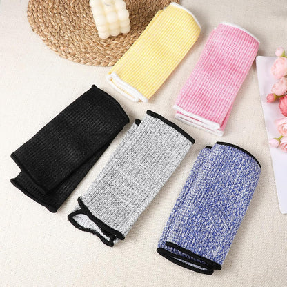 6 Pairs Arm Protection Sleeves Level 5 Protection Cut Burn Resistant Sleeve Anti Abrasion Forearm Cover Protector Arm Guard for Men Women (21cm/8.3 Inch, Black, Grey, Blue, Pink, Yellow)