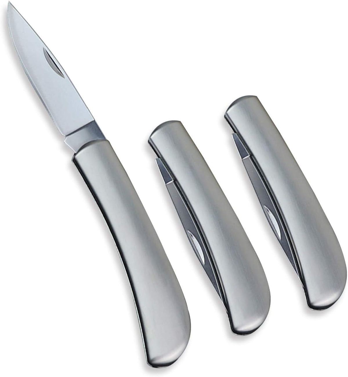 Paring Knife, All Steel Foldable Fruit Knife (3 Pieces)
