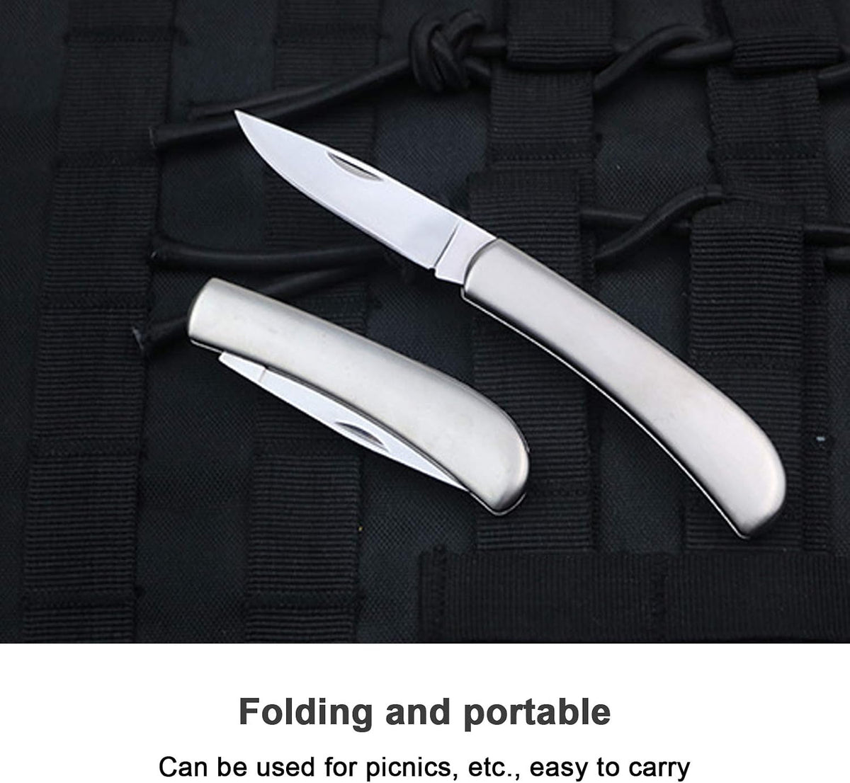 Paring Knife, All Steel Foldable Fruit Knife (3 Pieces)