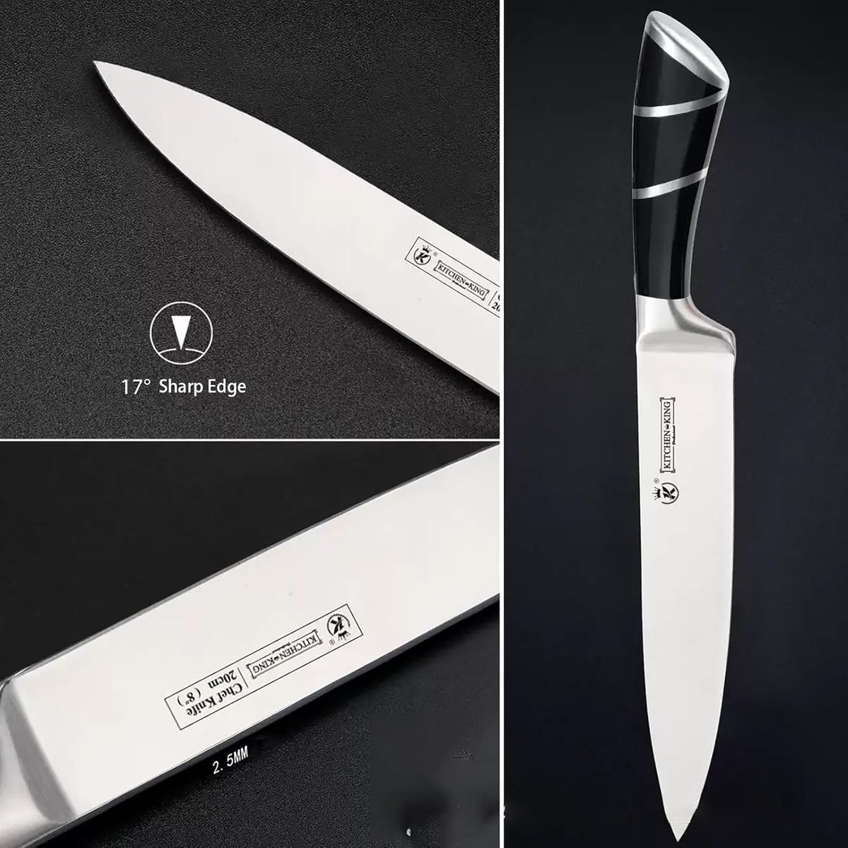 9Pcs Elegant Purple Kitchen Knife Set with Rotation Block,Gift for Women | Knife Set Non Rust Sharp Stainless Steel Chef Knives,Ergonomical Handle,Modern Kitchen