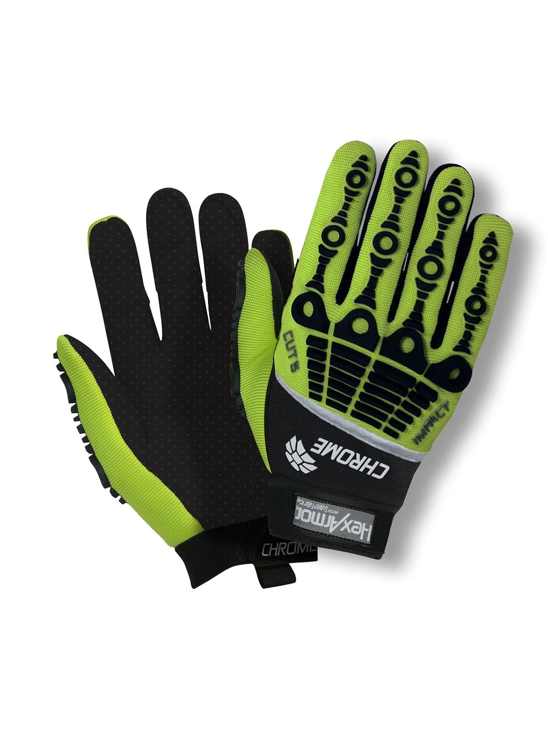 Cut-Resistant Knuckle Patch Work Gloves | Chrome Series® 4018 | XX-Large