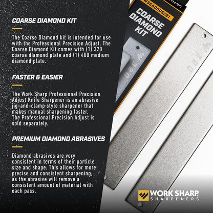 Professional Precision Adjust 320 & 400 grit Coarse Diamond Abrasive Kit