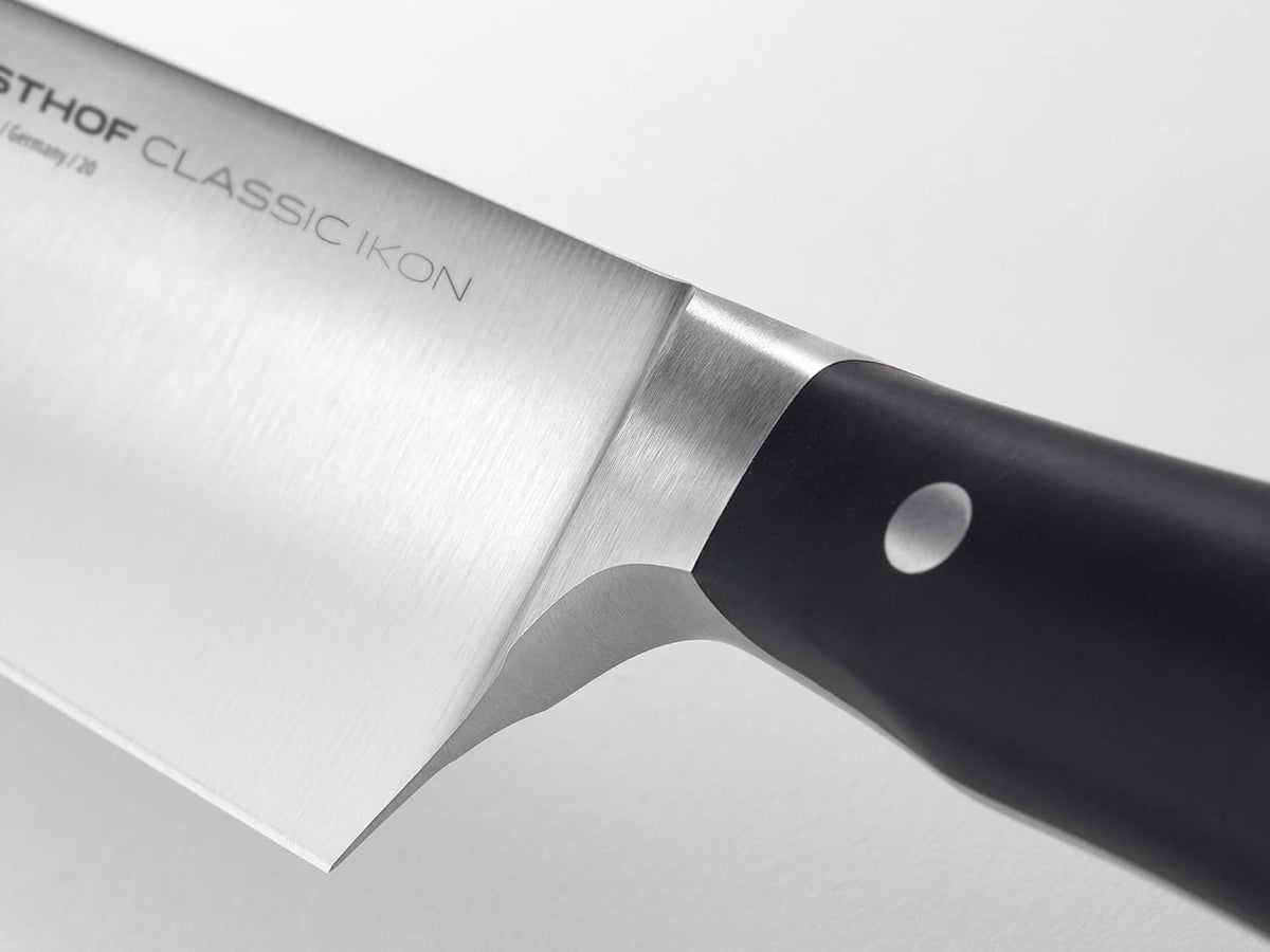 WÜSTHOF Classic IKON 5" Serrated Utility Knife, Black