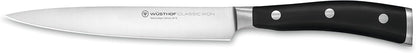 WÜSTHOF Classic IKON 5" Serrated Utility Knife, Black