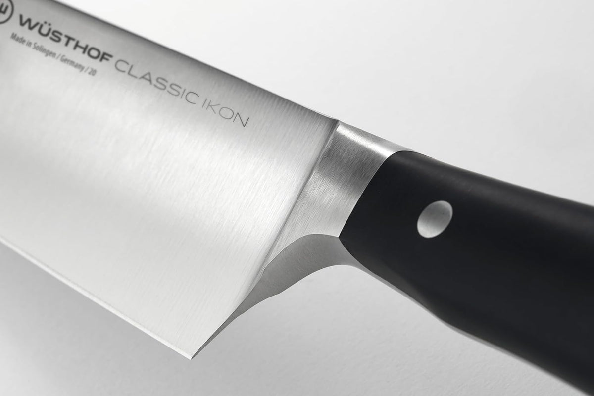 WÜSTHOF Classic IKON 5" Serrated Utility Knife, Black