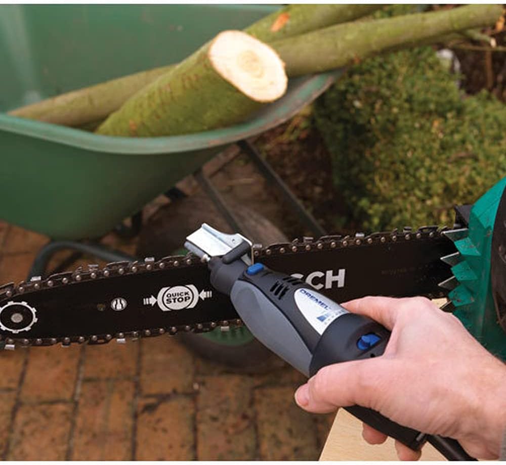 6Pcs/Set Chainsaw Sharpening Attachment Kit for Dremel 1453 Chainsaw Chains Sharpening Outdoor Home Gardening Tools