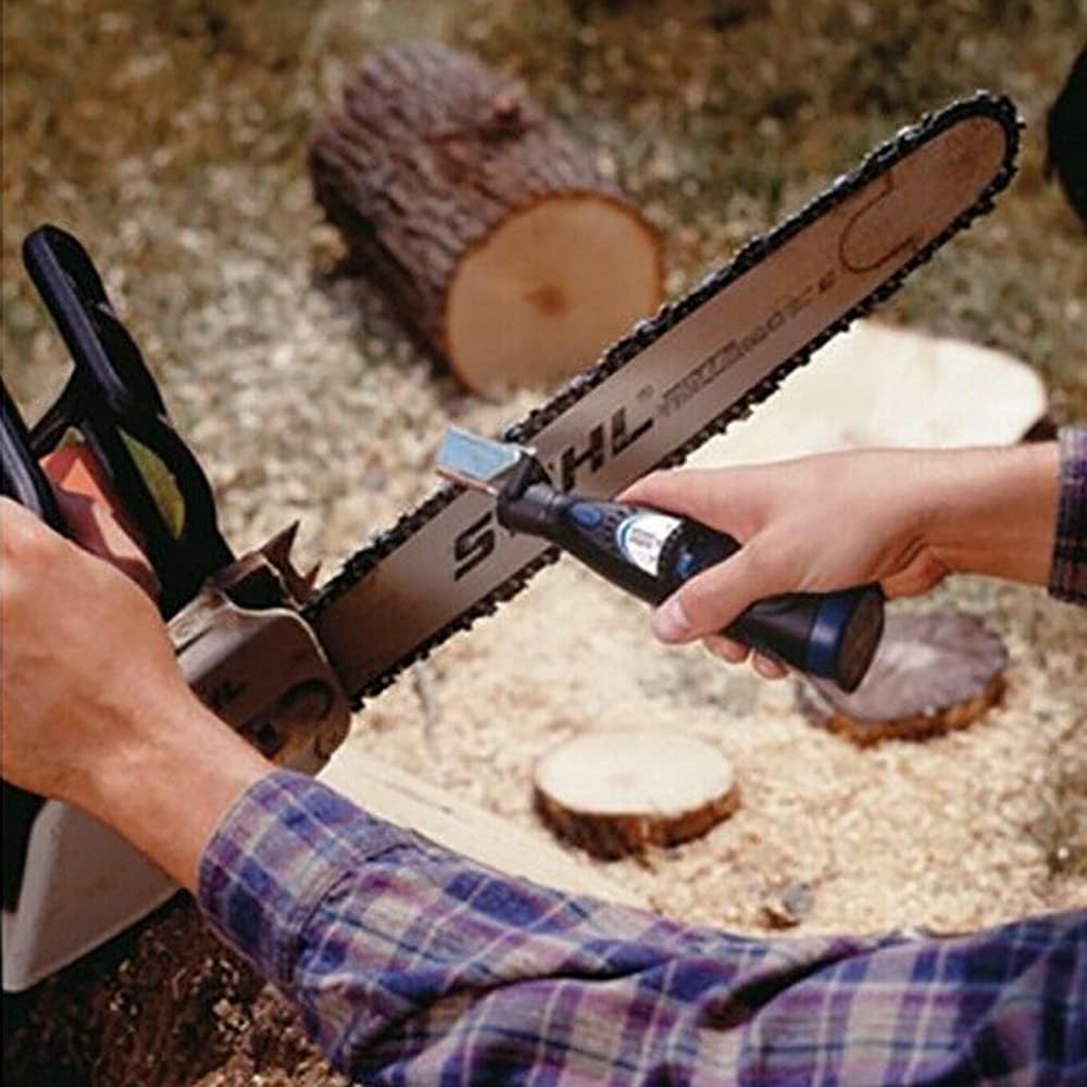 6Pcs/Set Chainsaw Sharpening Attachment Kit for Dremel 1453 Chainsaw Chains Sharpening Outdoor Home Gardening Tools