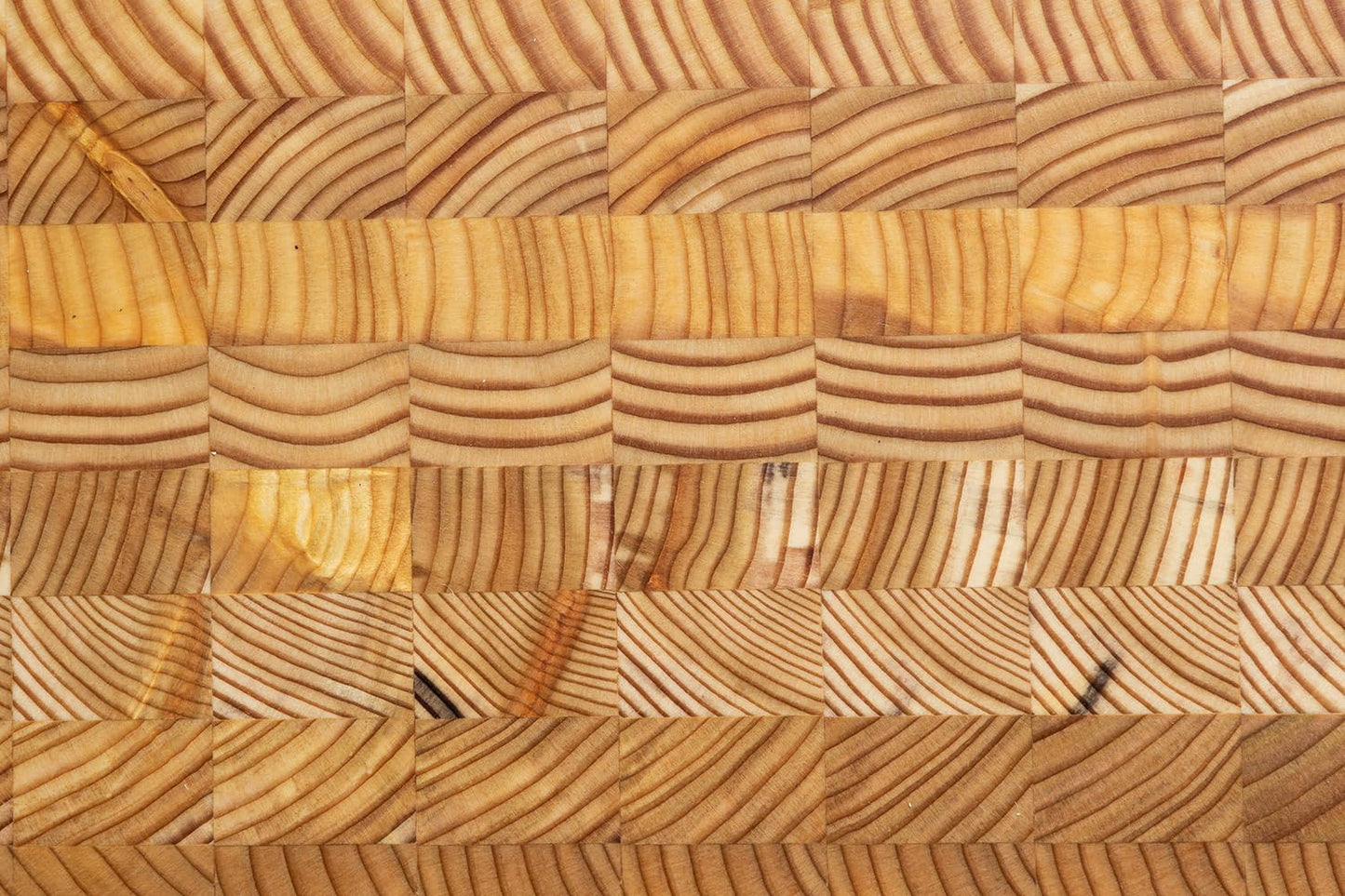 Larch Wood Canada End Grain Large Cutting Board, Standard Line, Handcrafted for Professional Chefs & Home Cooking, 21-5/8" x 13" x 1-3/4"