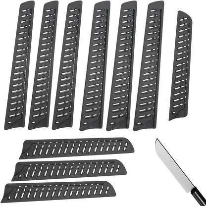 10 Pack Safety Knife Cover Sleeves, Knife Sheath, Knife Edge Guards Blade for Ceramic Kitchen Paring Bread Knife, Fruit Knife Sheath Kitchen Universal, for Home Professional Chefs, 3 Sizes, Thickened