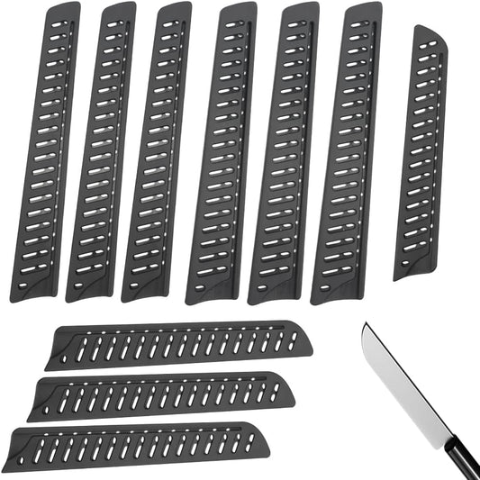 10 Pack Safety Knife Cover Sleeves, Knife Sheath, Knife Edge Guards Blade for Ceramic Kitchen Paring Bread Knife, Fruit Knife Sheath Kitchen Universal, for Home Professional Chefs, 3 Sizes, Thickened