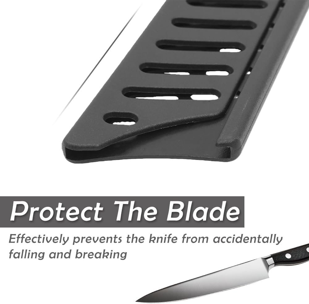 10 Pack Safety Knife Cover Sleeves, Knife Sheath, Knife Edge Guards Blade for Ceramic Kitchen Paring Bread Knife, Fruit Knife Sheath Kitchen Universal, for Home Professional Chefs, 3 Sizes, Thickened