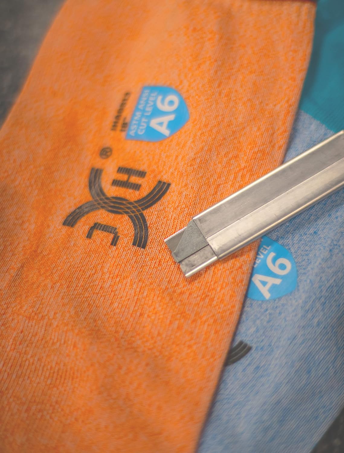 Cut Resistant Sleeves with Thumb Slot,ANSI Level A6,Arm Protection for Glass Handling,Machining,Metal Handling,18" 1pair