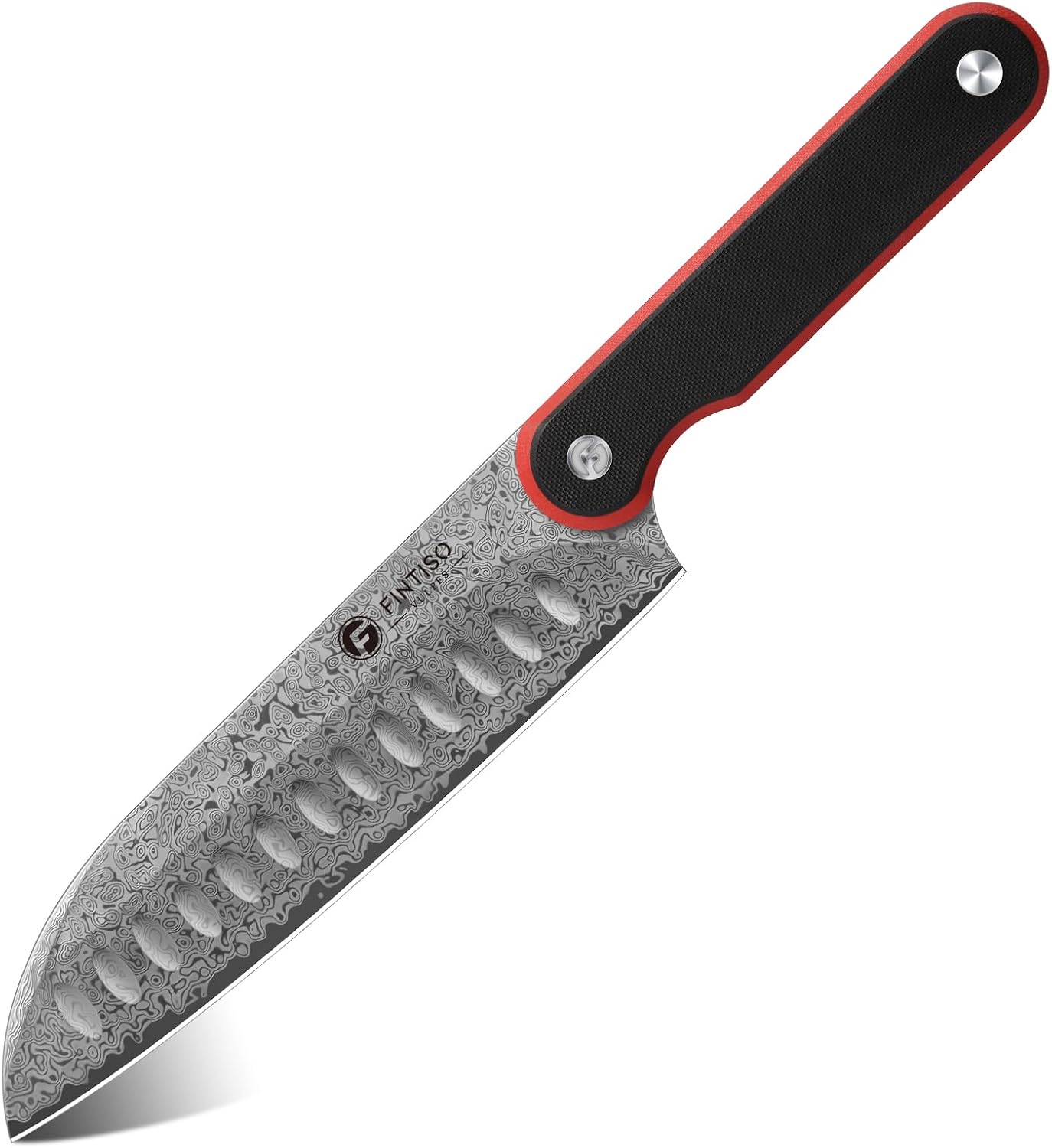 Nakiri Knife 7 Inch, 67-Layer Damascus Steel Kitchen Knife, G10 Handle | Japanese Chef Knife with Ergonomic Full-Tang Handle, Sharp Damascus Knife with Gift Box - Zeus Series