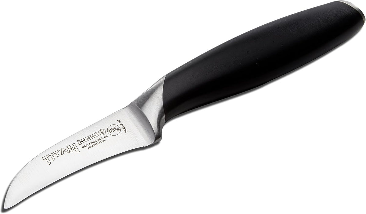 Titan Series 2.5-inch Peeling Knife - Precision Cutting with Ergonomic Black Handle
