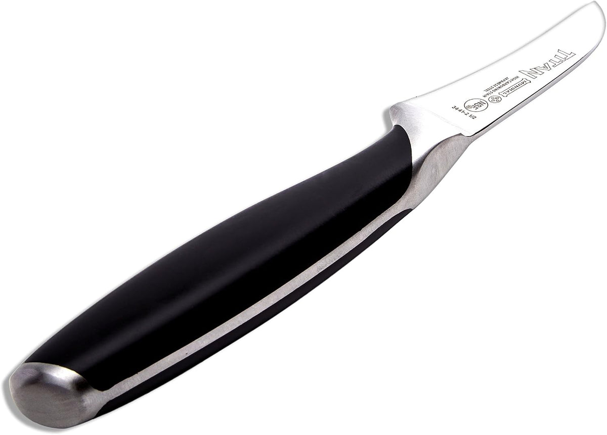 Titan Series 2.5-inch Peeling Knife - Precision Cutting with Ergonomic Black Handle