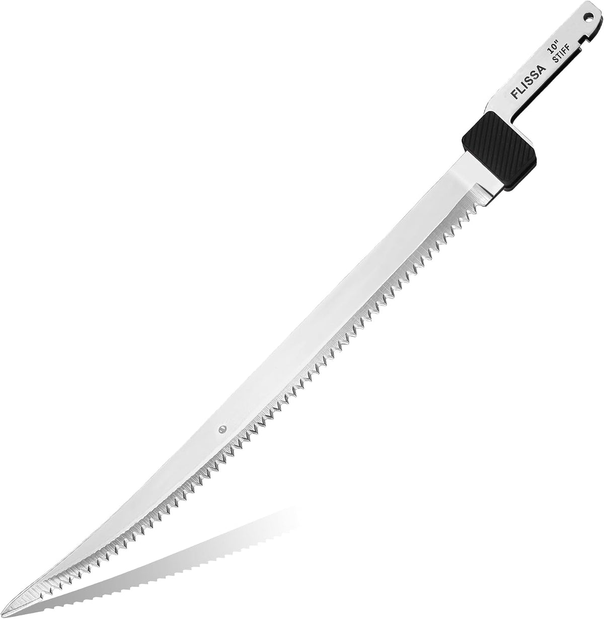 12V Cordless Electric Fillet Knife for Fish, 8" & 10" Sharp Blades