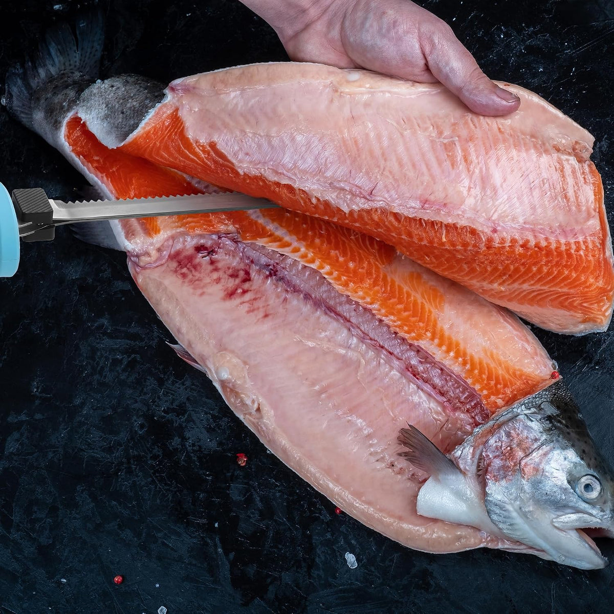 12V Cordless Electric Fillet Knife for Fish, 8" & 10" Sharp Blades