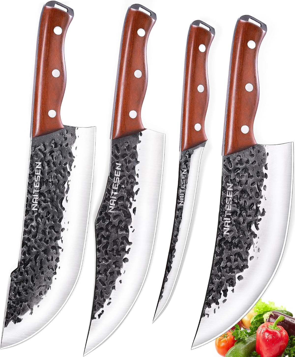 Butcher Knife and Kitchen Knife Set with Gift Box