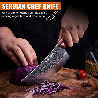 Butcher Knife and Kitchen Knife Set with Gift Box