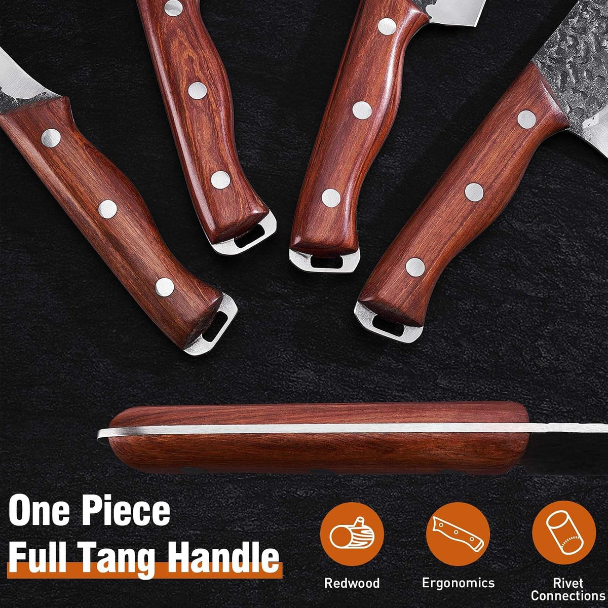 Butcher Knife and Kitchen Knife Set with Gift Box