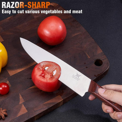 Butcher Knife and Kitchen Knife Set with Gift Box
