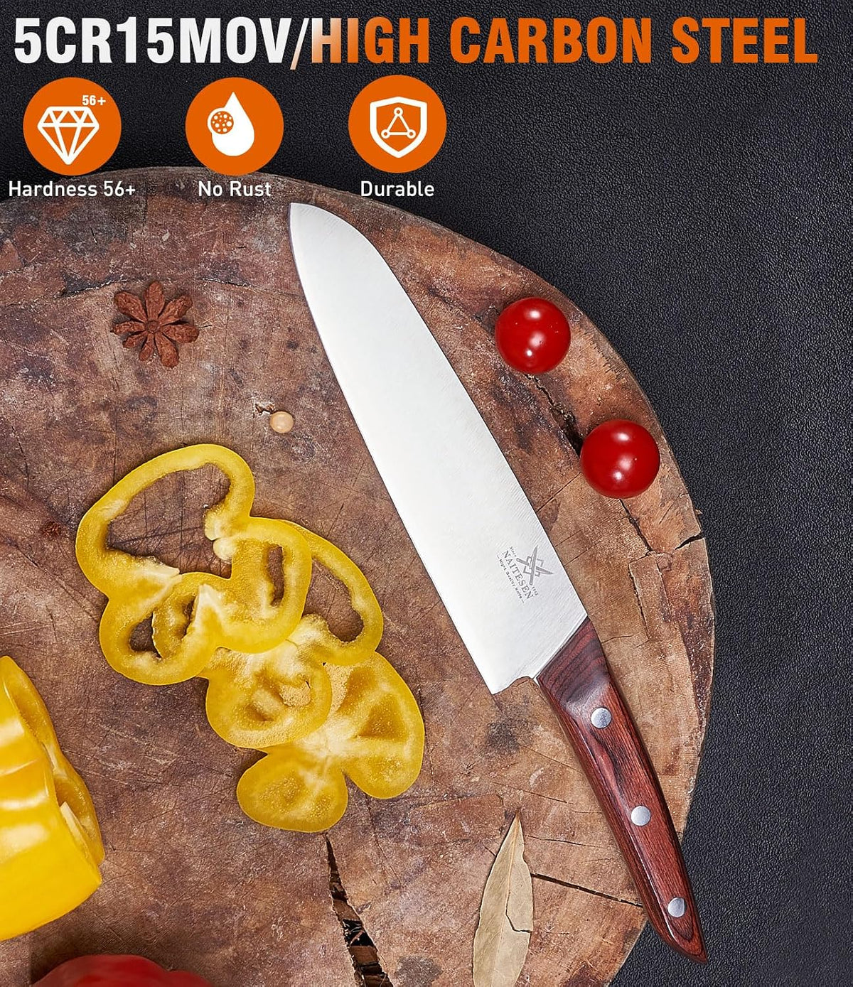 Butcher Knife and Kitchen Knife Set with Gift Box