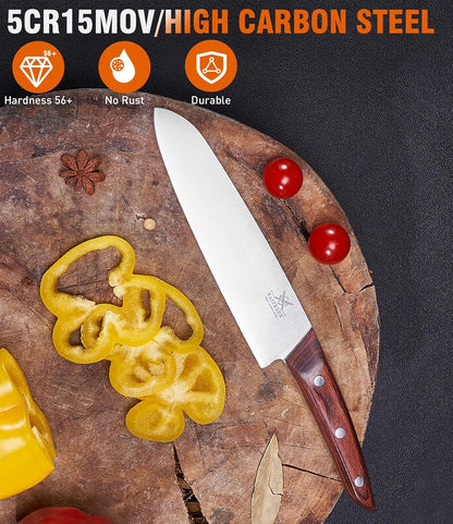 Butcher Knife and Kitchen Knife Set with Gift Box