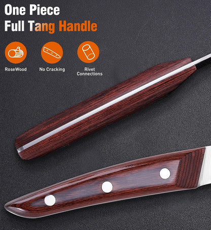 Butcher Knife and Kitchen Knife Set with Gift Box