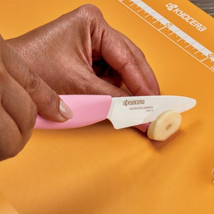 FK-3PC-SE Advanced ceramic Revolution Series Knife Set, Blade Sizes: 5.5", 4.5", 3", Pink, 3Piece | Revolution 3-Piece Ceramic Knife Set: 5.5" Santoku, 4.5" Utility, 3" Paring Knives – Ultra-Sharp Zirconia Blades