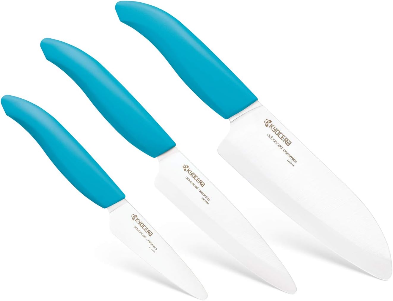 FK-3PC-SE Advanced ceramic Revolution Series Knife Set, Blade Sizes: 5.5", 4.5", 3", Pink, 3Piece | Revolution 3-Piece Ceramic Knife Set: 5.5" Santoku, 4.5" Utility, 3" Paring Knives – Ultra-Sharp Zirconia Blades
