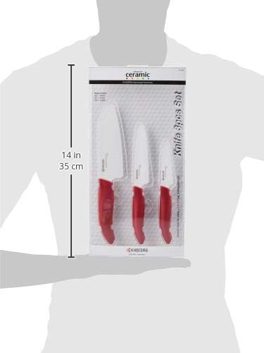 FK-3PC-SE Advanced ceramic Revolution Series Knife Set, Blade Sizes: 5.5", 4.5", 3", Pink, 3Piece | Revolution 3-Piece Ceramic Knife Set: 5.5" Santoku, 4.5" Utility, 3" Paring Knives – Ultra-Sharp Zirconia Blades