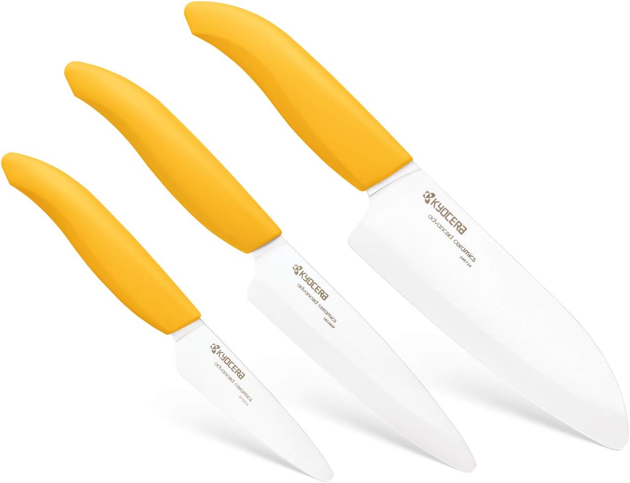 FK-3PC-SE Advanced ceramic Revolution Series Knife Set, Blade Sizes: 5.5", 4.5", 3", Pink, 3Piece | Revolution 3-Piece Ceramic Knife Set: 5.5" Santoku, 4.5" Utility, 3" Paring Knives – Ultra-Sharp Zirconia Blades