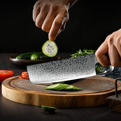 Fanteck 9.5" Kiritsuke Chef Knife,Kitchen Knife Damascus Pro Sharp VG10 High Carbon Stainless Steel 67-Layer Meat Sushi Fruit Cutting Chef Knife[Gift Box & Plastic Cover]Ergonomic Pakkawood Handle