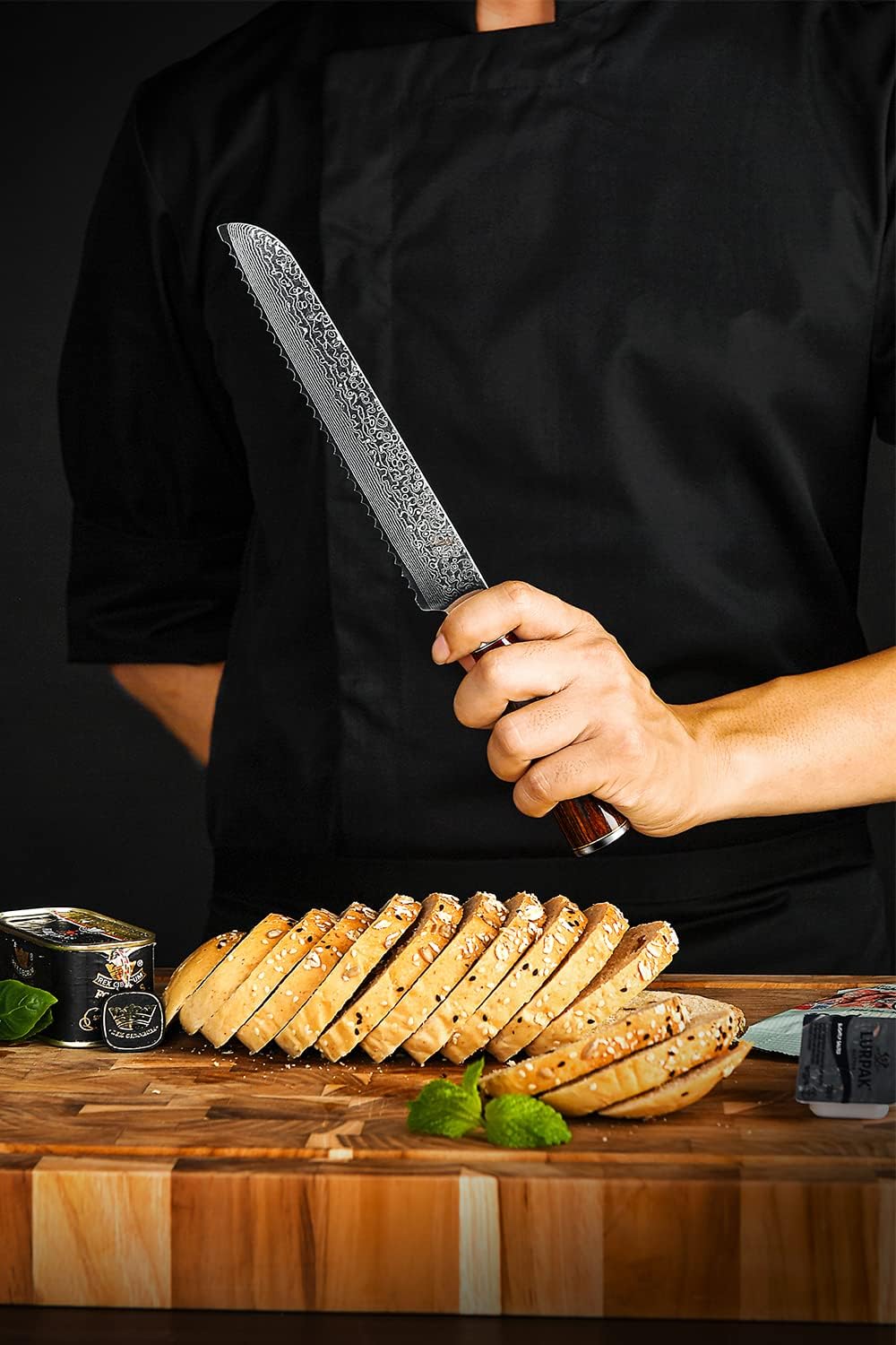 Fanteck 9.5" Kiritsuke Chef Knife,Kitchen Knife Damascus Pro Sharp VG10 High Carbon Stainless Steel 67-Layer Meat Sushi Fruit Cutting Chef Knife[Gift Box & Plastic Cover]Ergonomic Pakkawood Handle