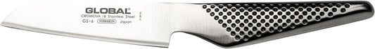 Global GS-6-4 inch, 10cm Straight Knife 4" Paring, 4", Stainless Steel
