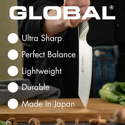 Global GS-6-4 inch, 10cm Straight Knife 4" Paring, 4", Stainless Steel