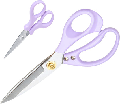 All Purpose Kitchen Scissors, Kitchen Shears Heavy Duty - Dishwasher Safe Food Scissors- Multipurpose Cooking Shears for Meat Poultry Food, Herbs, and Fish, Comfort Grip Handles, White