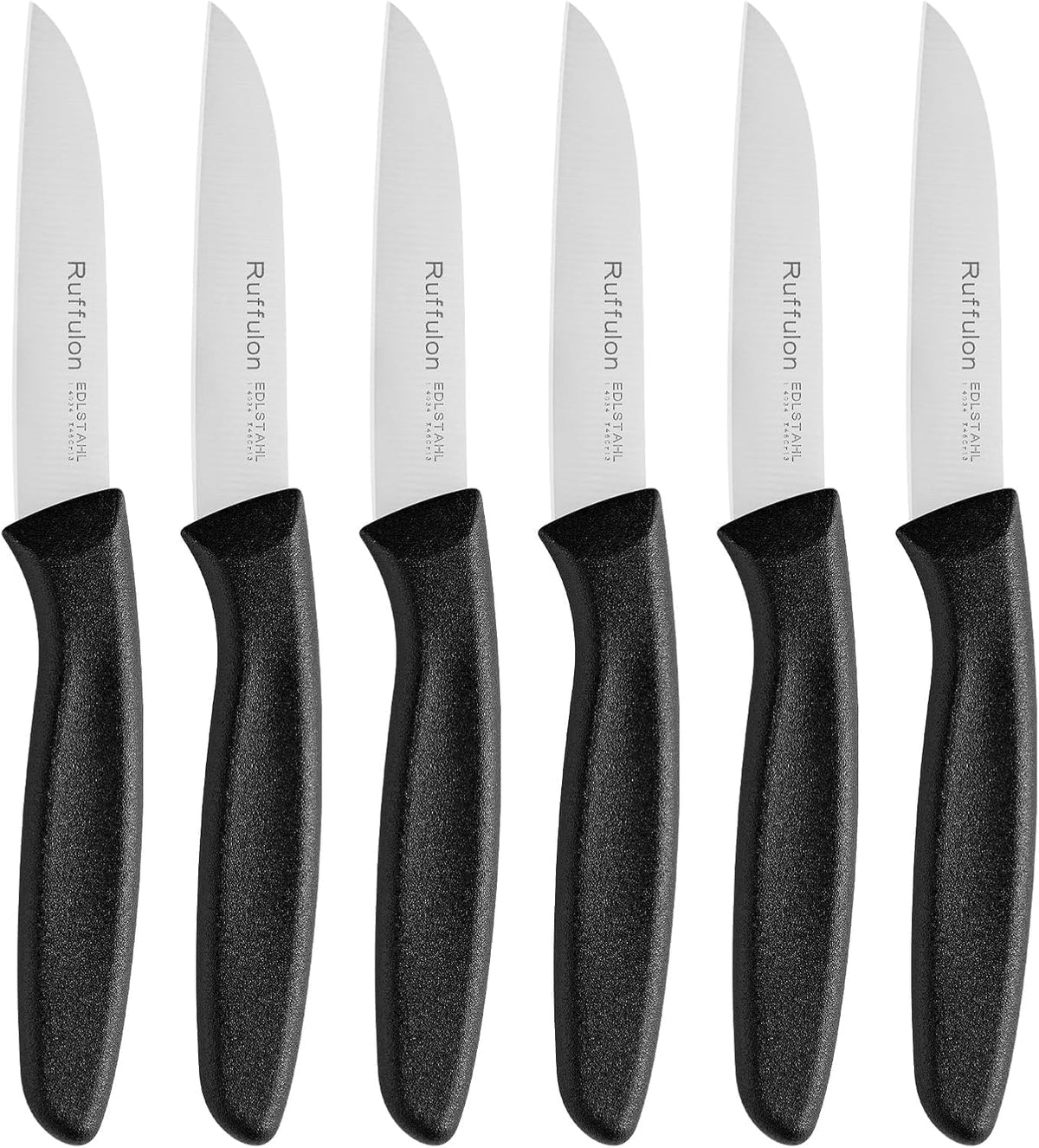 Stainless Steel Paring Knife Set (6 Pieces),Ultra Sharp Vegetable and Fruit Knife, Colorful Paring Knife with Straight Edge,Small Kitchen Knife with PP Plastic Ergonomic Handle