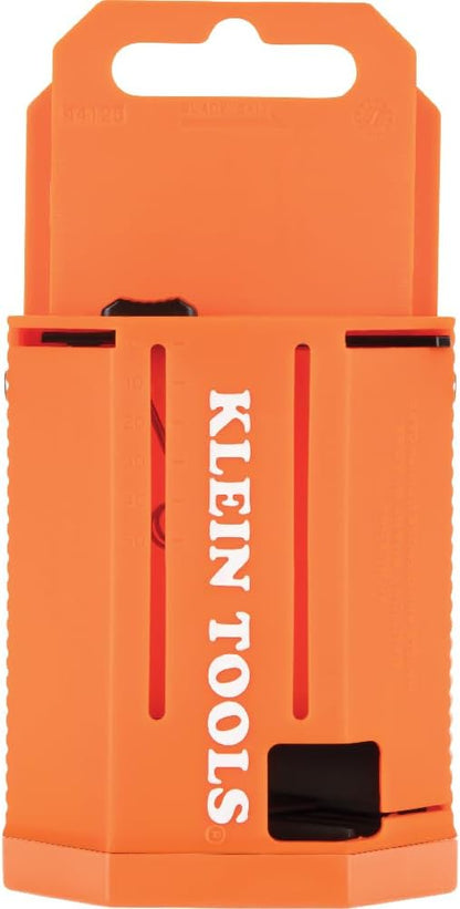 44125 Utility Knife Blade Dispenser with 50 Triple Ground Replacement Blades for Long-Lasting Sharpness