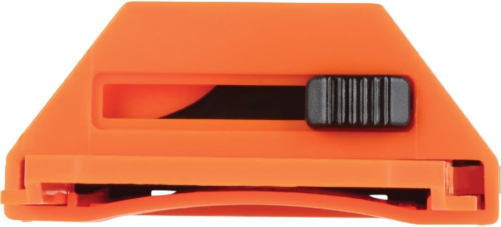 44125 Utility Knife Blade Dispenser with 50 Triple Ground Replacement Blades for Long-Lasting Sharpness