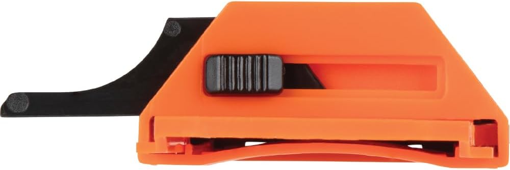 44125 Utility Knife Blade Dispenser with 50 Triple Ground Replacement Blades for Long-Lasting Sharpness