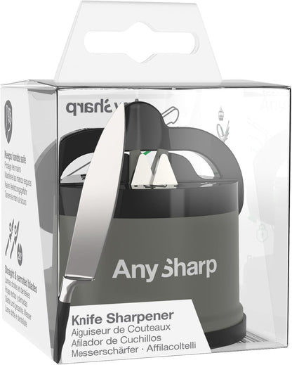 – GLOBAL – Easy to Use, Hands Free Knife Sharpener - Red | Sharpening Tool with PowerGrip Suction Base and 20-Deg Pre-set Angle - For All Knives: Chef’s, Serrated, and Hardened Steel