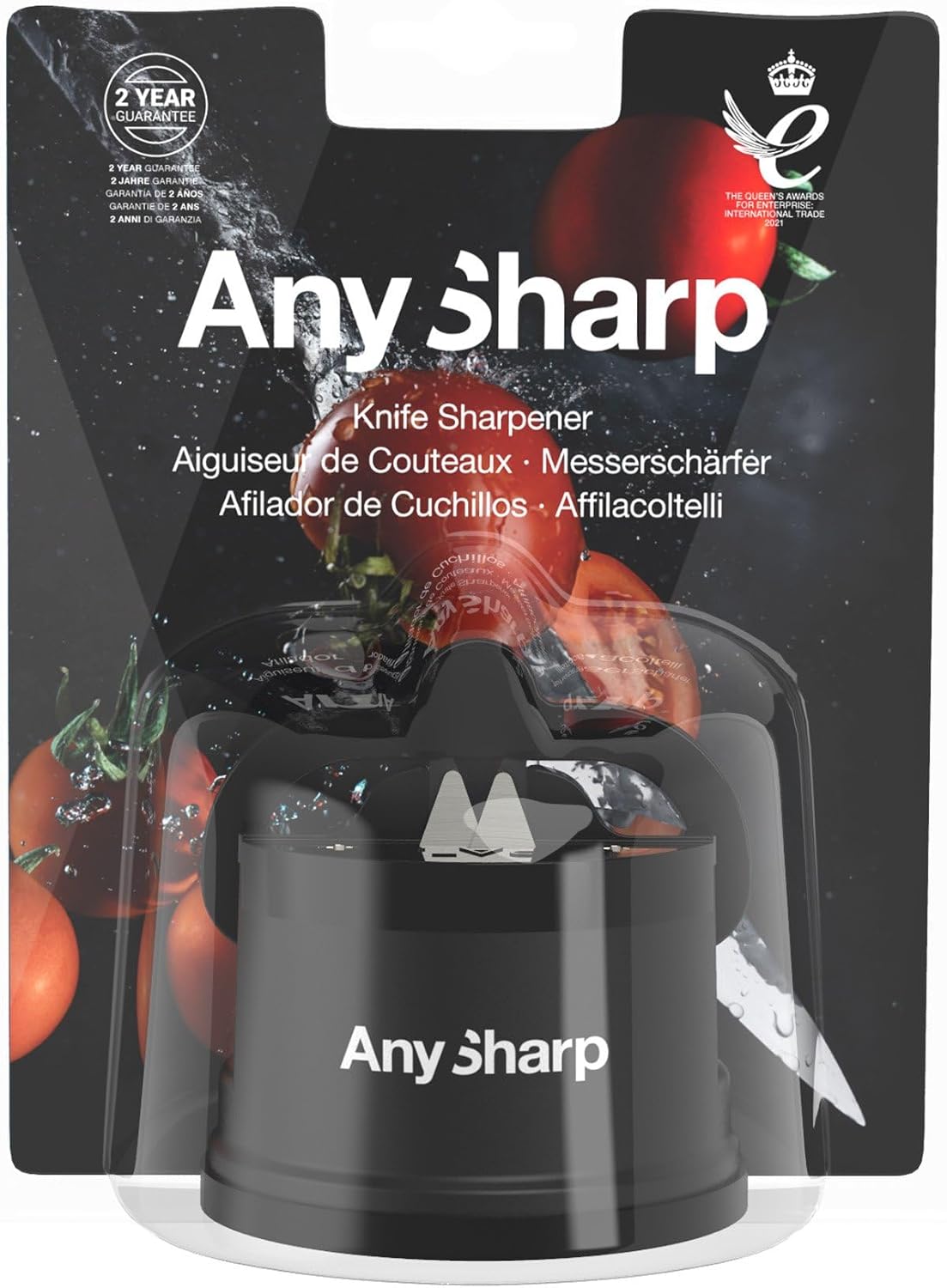 – GLOBAL – Easy to Use, Hands Free Knife Sharpener - Red | Sharpening Tool with PowerGrip Suction Base and 20-Deg Pre-set Angle - For All Knives: Chef’s, Serrated, and Hardened Steel